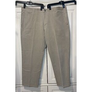 Tommy Bahama Pants Men 42x30 Beige Straight Silk Cotton Beach Resort Preppy